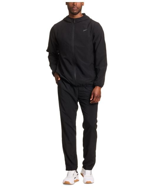 Reebok Black Woven Logo Jacket for men