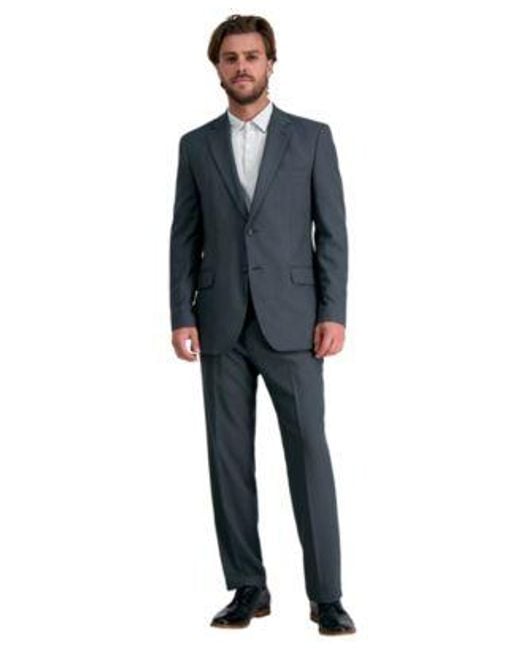 Haggar Blue Travel Performance Suit Separates for men