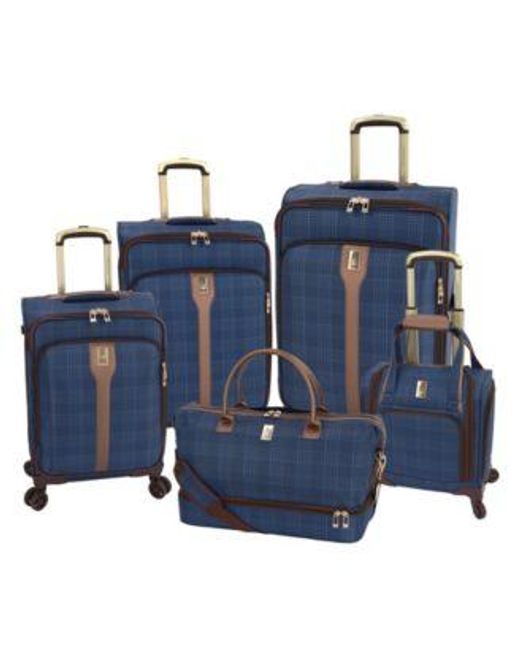 London Fog Blue Brentwood Iii Softside luggage Collection Created For Macys