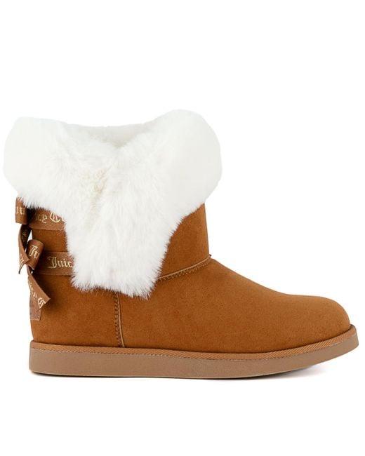 Juicy Couture Brown King Cozy Cold Weather Booties
