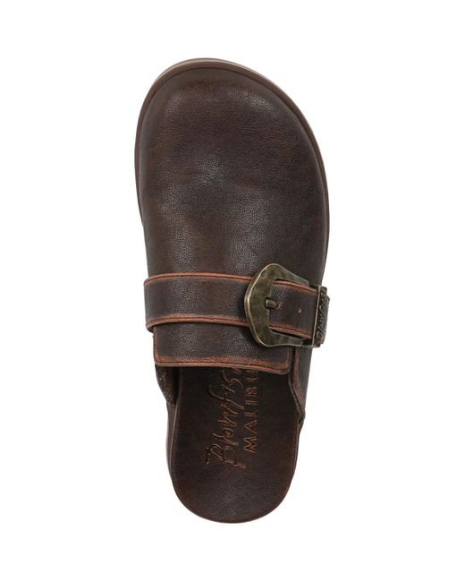 Blowfish Brown Sienna Round Toe Slip On Flat Clogs