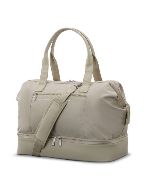 Samsonite Gray Better Than Basic Drop Bottom Weekender Duffel