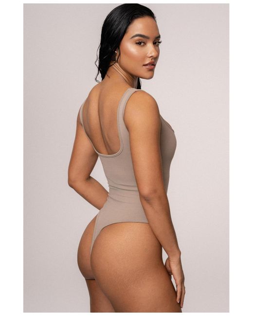 JLUXLABEL Natural Grounded Bodysuit