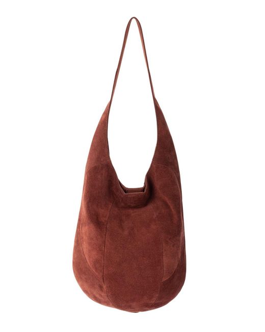 The Sak Red 120 Suede Hobo