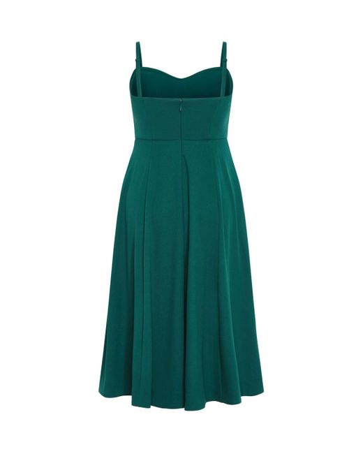 City Chic Green Sweet Flare Dress