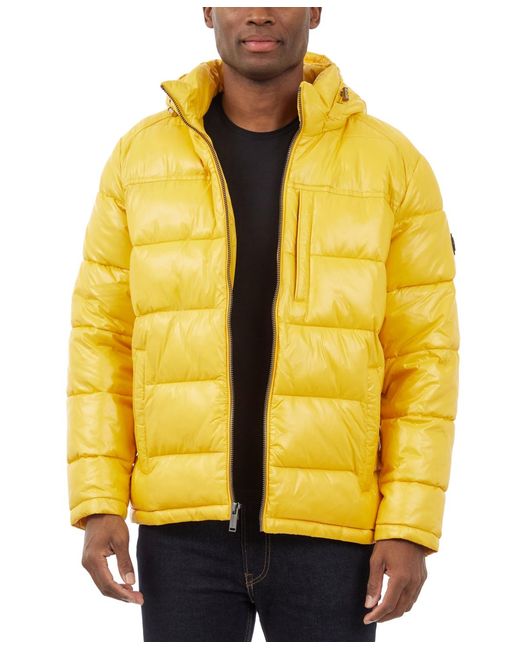 Michael Kors Yellow Puffer Jacket for men