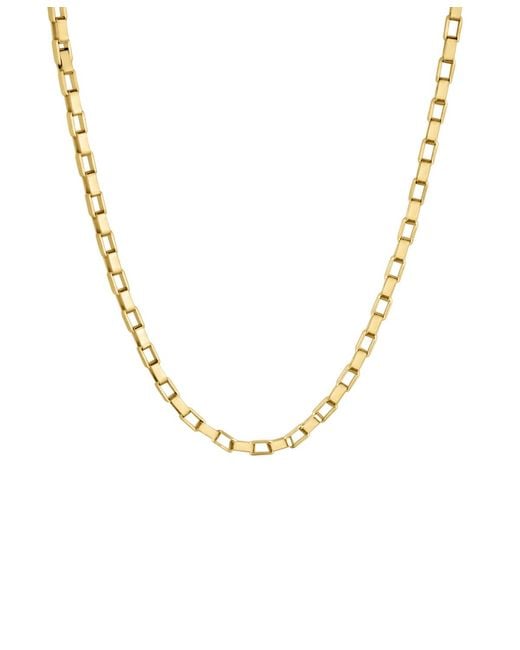 And Now This Metallic Thick Rectangular Link Chain Necklace