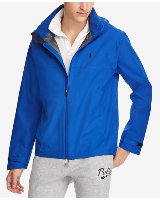 Polo Ralph Lauren Men's Waterproof Hooded Jacket in Blue for Men | Lyst