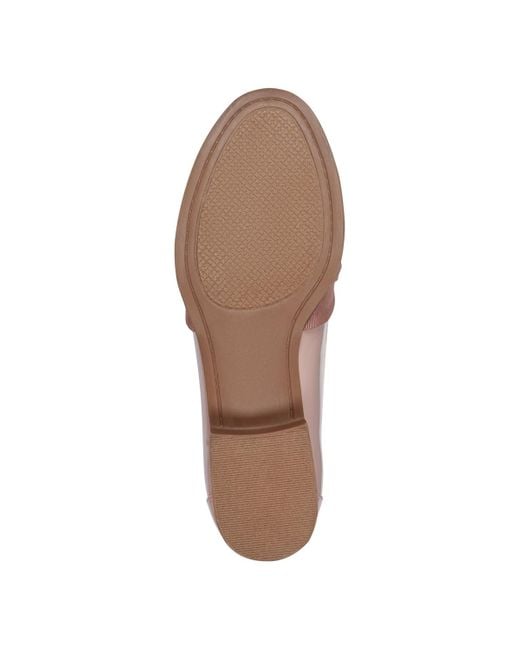 Bandolino Brown Lindio Bow Slip On Tailored Loafers