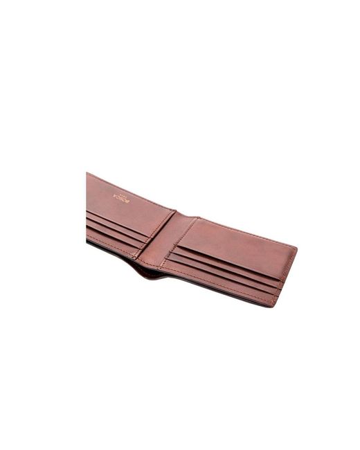 Bosca Brown Dolce Small Bifold Wallet for men