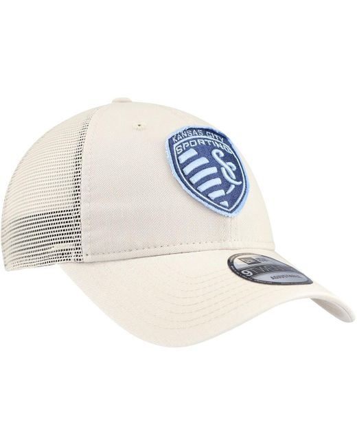 KTZ White Sporting Kansas City Game Day 9twenty Adjustable Trucker Hat for men