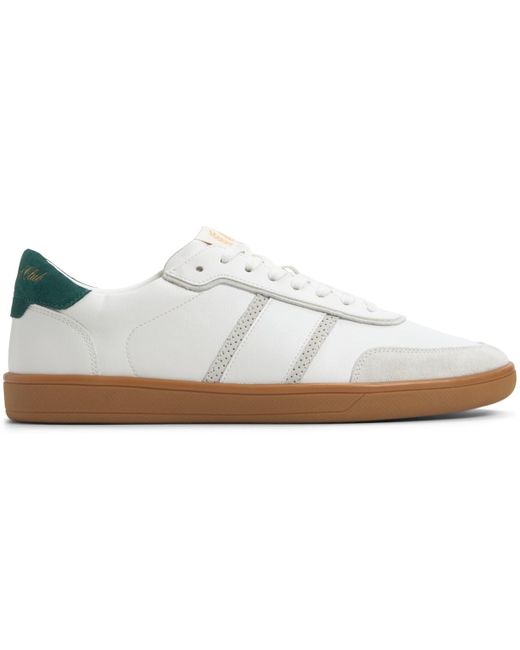 ALDO White Uptown Synthetic Lace Up Sneakers for men