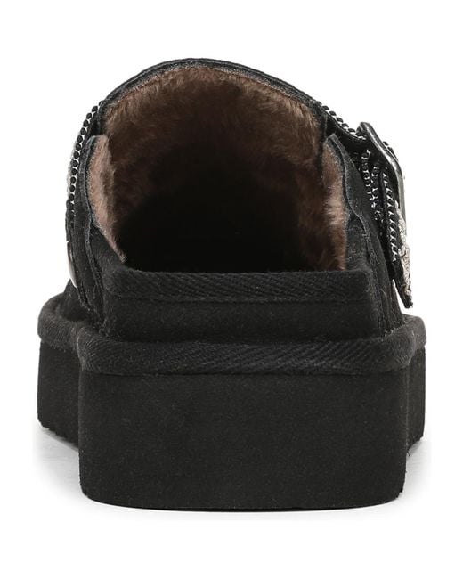 Blowfish Black Monday Round Toe Platform Mules