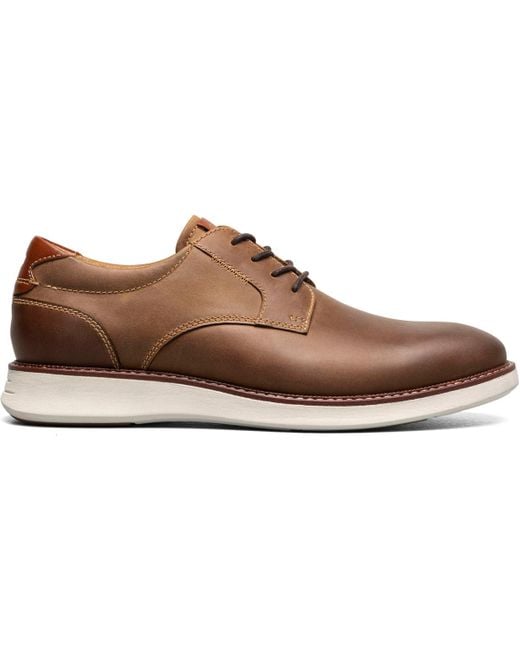 Florsheim Brown Launch Plain Toe Oxford for men