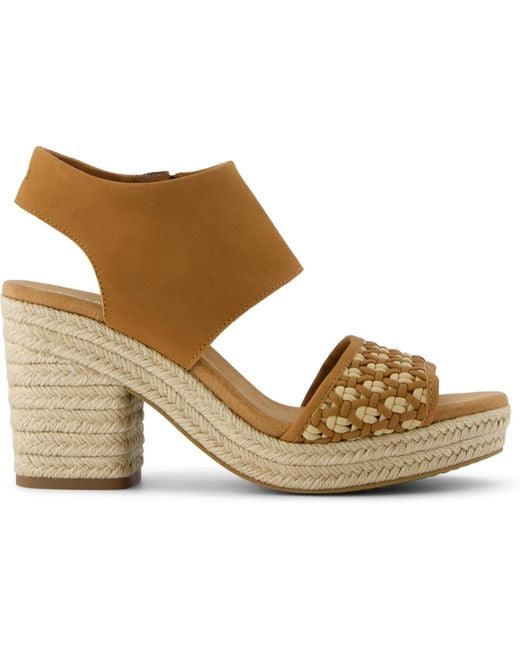 TOMS Brown Majorca Cork Platform Sandals