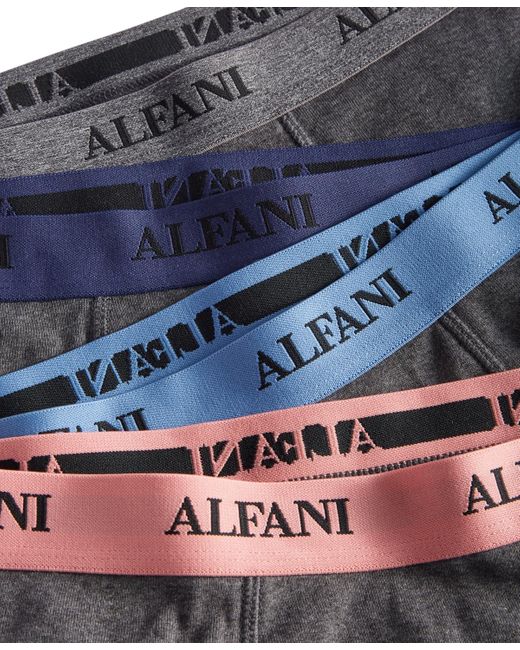 Alfani Gray 4-pk. Logo Boxer Briefs for men