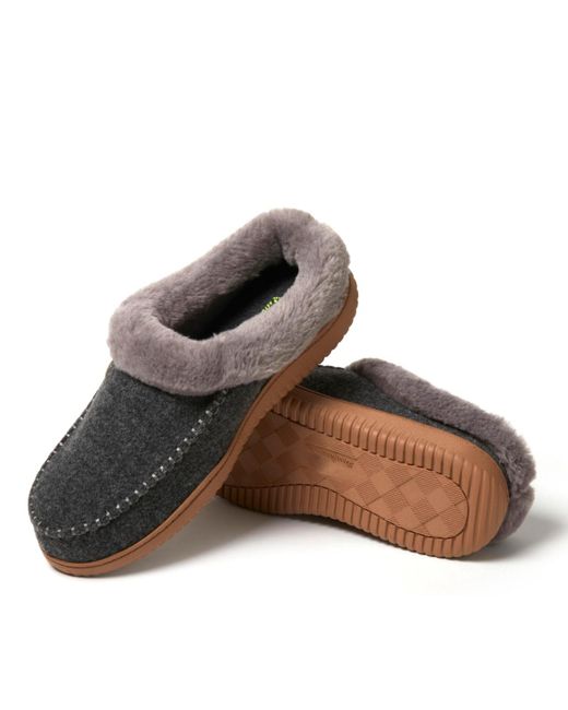 Dearfoams Gray Baro Energy Return Clog House Shoe Slipper for men