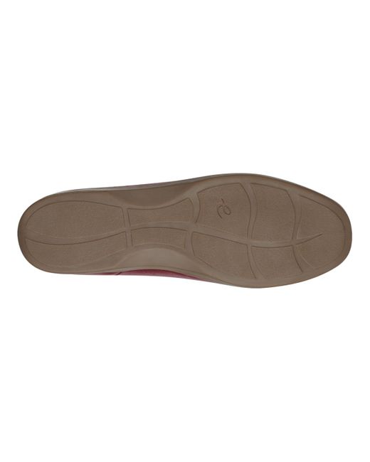 Easy Spirit Red Devitt Square Toe Slip-on Casual Flats