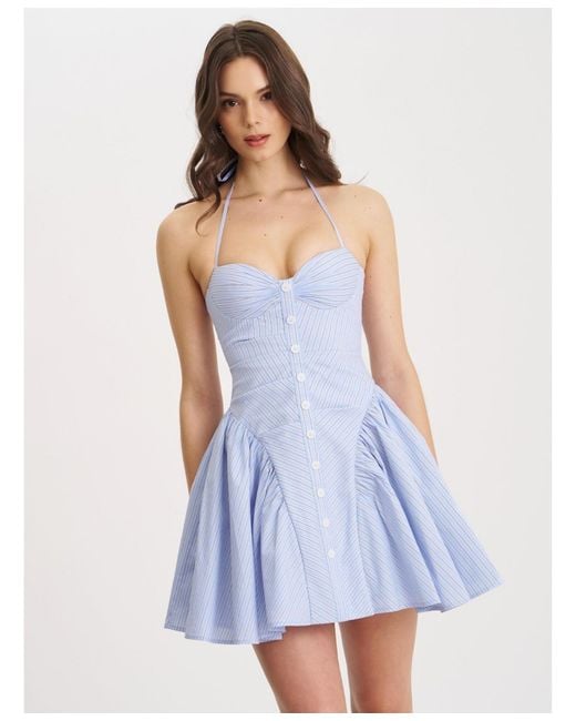 dark blue satin mini dress Sexy Silhouette Satin Mini Dress main image 1