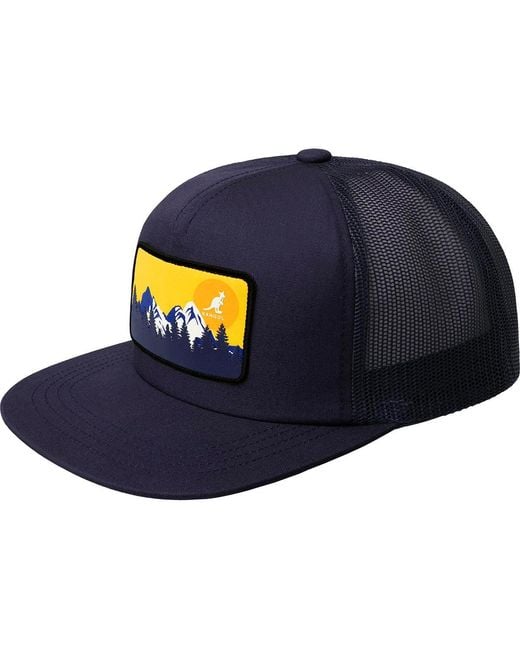 Kangol Blue Outdoor Patch Trucker Baseball & Sport Caps for men