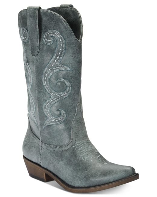 American Rag Blue Dawnn Western Boots, Created For Macy's