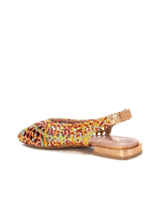 Xti Brown Slingback Flats