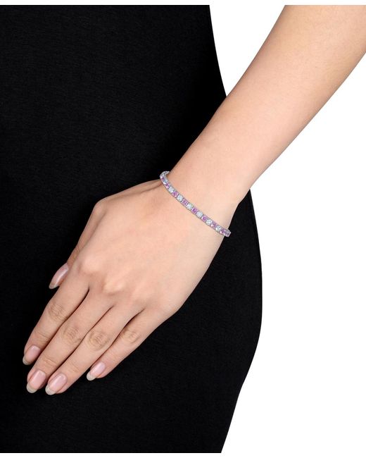 Macy's Pink Lab Created Gemstone Flex Bracelet