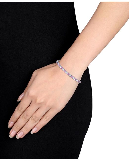 Macy's Pink Lab Created Gemstone Flex Bracelet