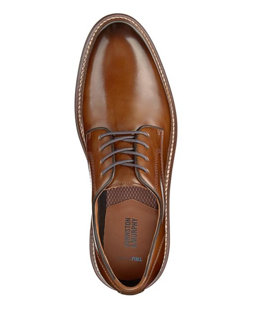 Johnston & Murphy Brown Upton Plain Toe Dress Shoe for men