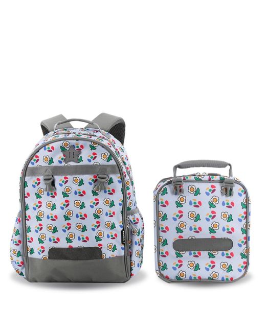 J World Blue Boys Duet 16" Backpack With Detachable Lunch Box for men