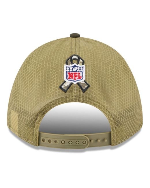 KTZ Green Cincinnati Bengals 2025 Salute To Service 9forty A-frame M-crown Adjustable Hat for men