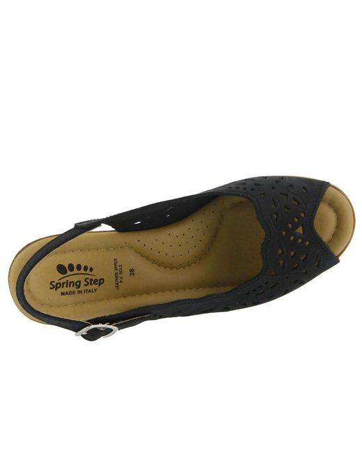 Spring Step Black Orella Slingbacks