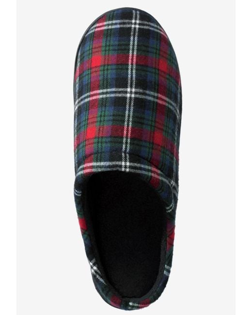 Kingsize Blue Big & Tall Fleece Clog Slippers for men