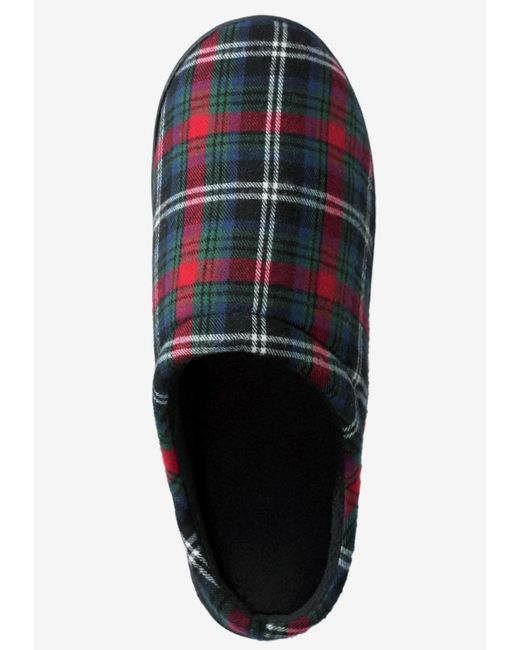 Kingsize Red Big & Tall Fleece Clog Slippers for men