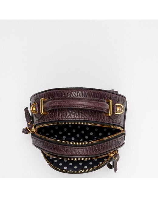 Susu Purple Small Leather Mini Backpack Purse