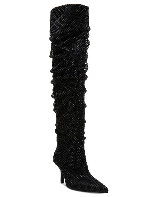 Madden Girl Sasha Slouch Overtheknee Boots in Black Lyst