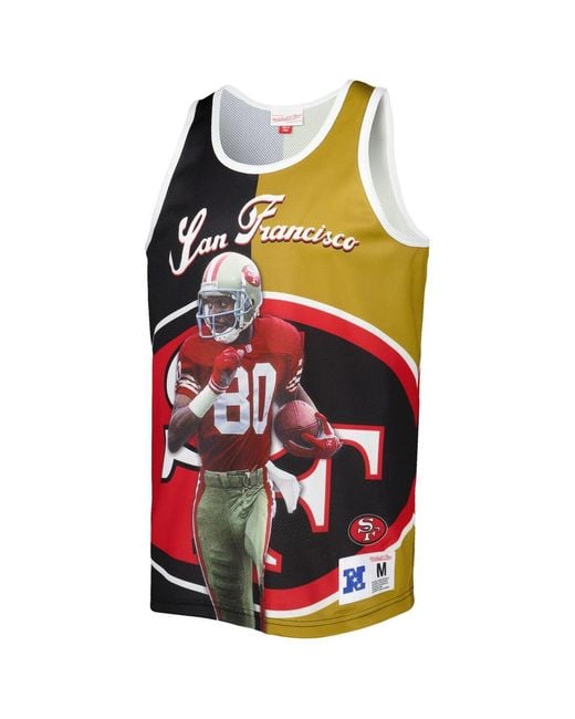 Mitchell & Ness Red Jerry Rice Black for men