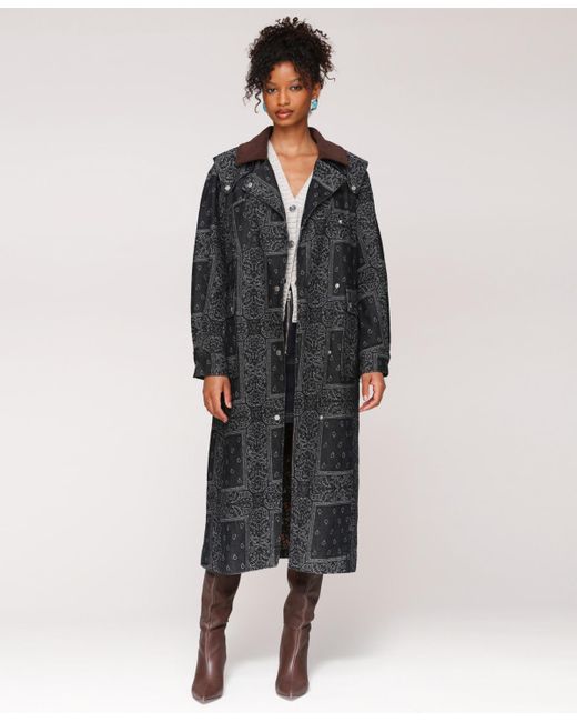 Avec Les Filles Multicolor Asymmetrical Utility Trench Coat
