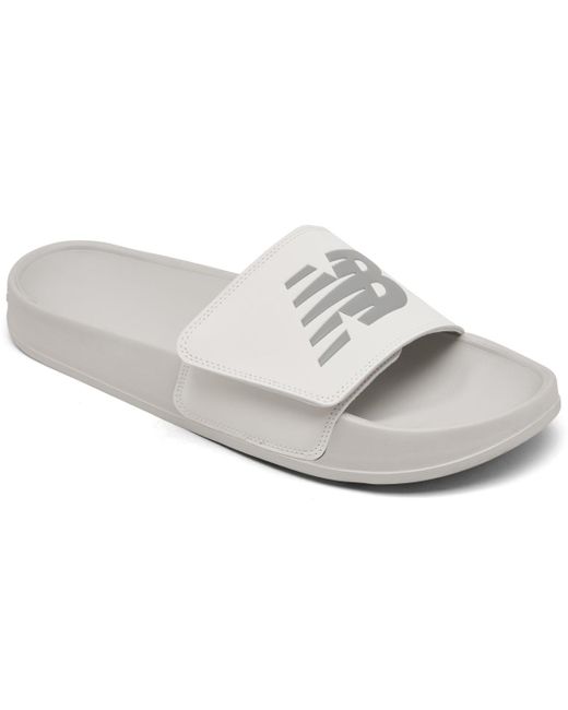 New Balance White 200 Adjustable Strap Sandals From Finish Line for men