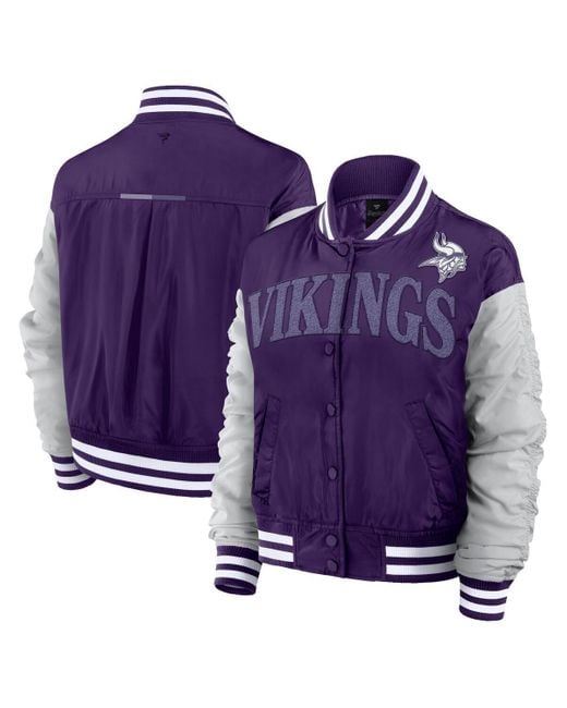 Fanatics Purple Minnesota Vikings Elements Wave Full-snap Jacket