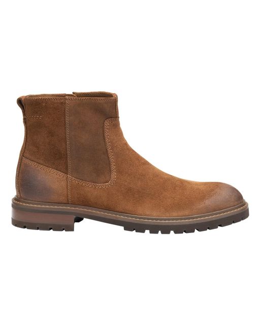 Johnston & Murphy Brown Barrett Zip Boots for men