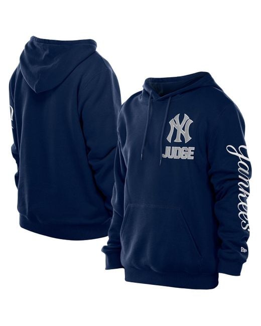 KTZ Blue Aaron Judge New York Yankees Design Lab Pullover Hoodie for men