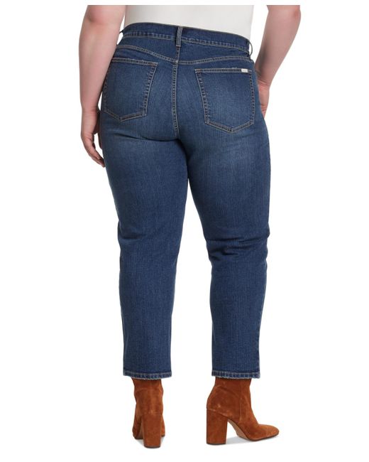 Jessica Simpson Blue Trendy Plus Size Harmony Straight-leg Jeans