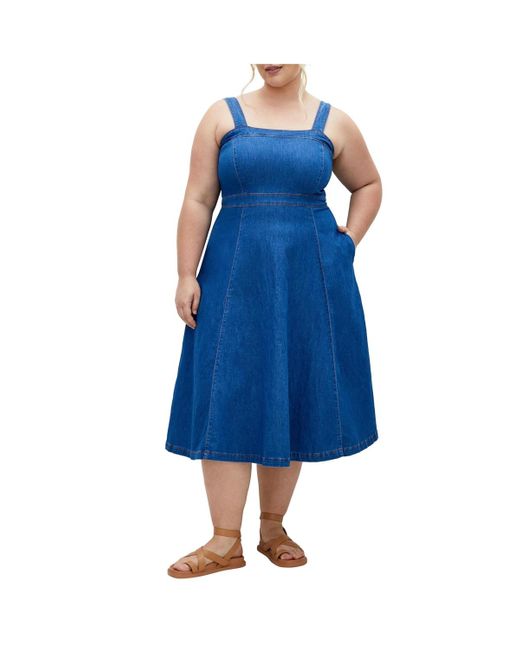 City Chic Plus Size Averie Dress in Blue | Lyst