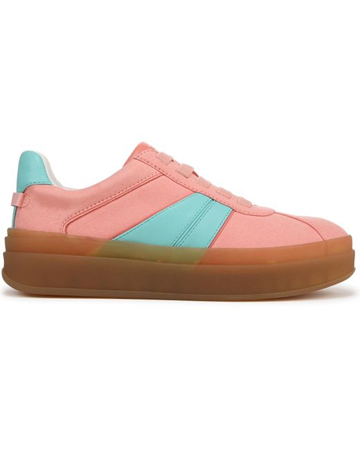 Franco Sarto Pink Vinto Lace Up Platform Sneakers