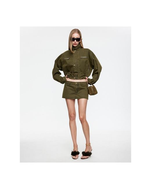 Lioness Green Rinata Funnel Neck Jacket