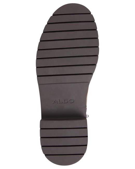 ALDO Brown Goer Combat Round Toe Boots