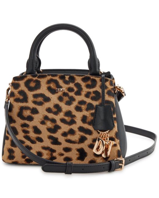 DKNY Paige Small Satchel Bag in Brown Lyst
