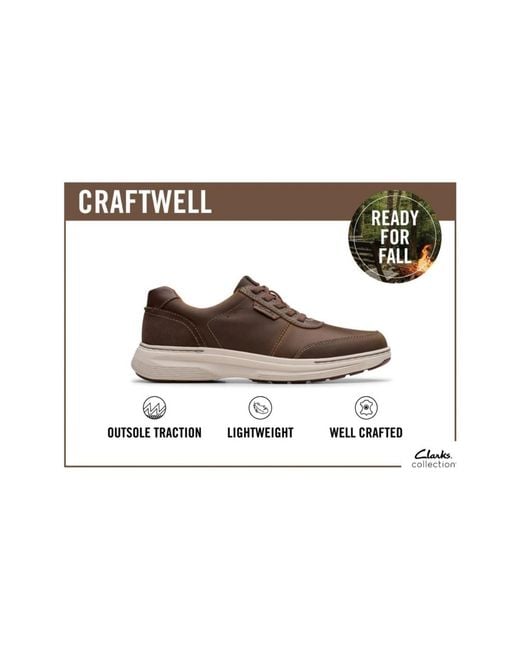 Clarks Brown Craftwell Moc Sneaker for men