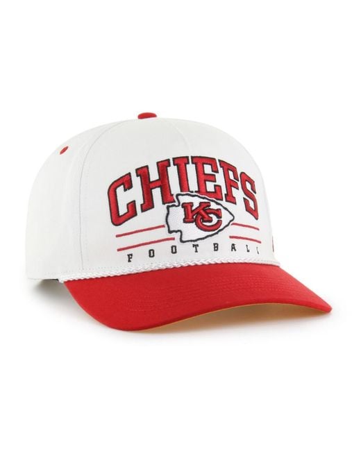 '47 White/red Kansas City Chiefs Roscoe Two-toned Hitch Adjustable Hat for men